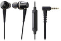 Audio Technica ATH-CKR100IS - In-ear high-resolution audio headphones, detachable cable with in-line mic and control and A2DC connectors