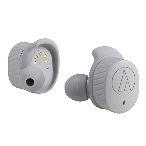 Audio-Technica ATH-SPORT7TWGY SonicSport Wireless in-Ear Headphones, Gray