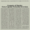 Earth X Black Noi$E Geometry Of Murder: Extra Capsular Extraction Inversions (Crystal Clear Vinyl)